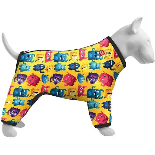 Ветровка для собак Waudog Clothes, рисунок "Мохнатые монстры", S30 - фото 2
