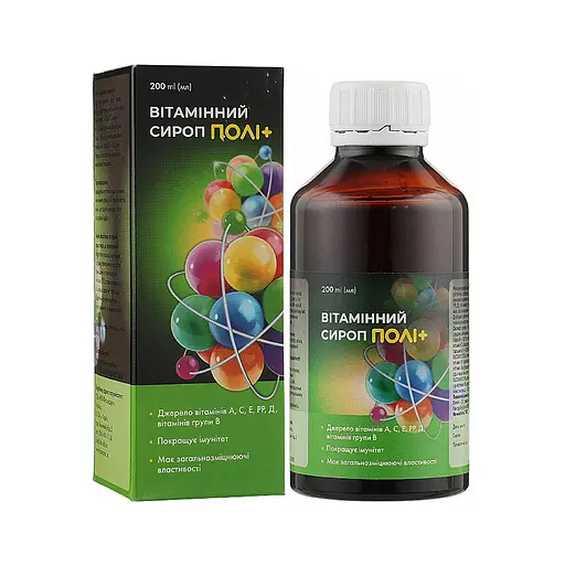 Сироп вітамінний "ПОЛІ+", 200 мл