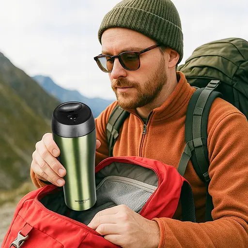 Термокружка Mountain Goat Travel 0.38 л Green (P-5905973406949) - фото 8