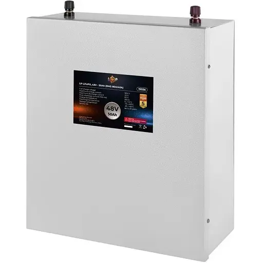 Аккумулятор LP LiFePO4 48 V (51.2 V) — 50 Ah (2560Wh) (BMS 80A/40А) металл - фото 1