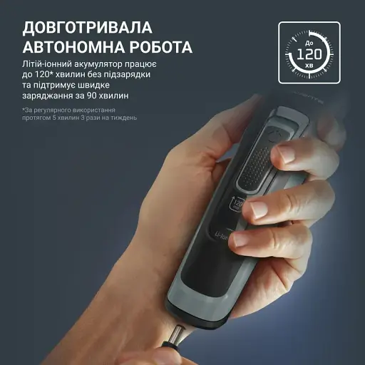 Машинка для стрижки Rowenta Advancer темно-зелений (TN5224E0) - фото 7