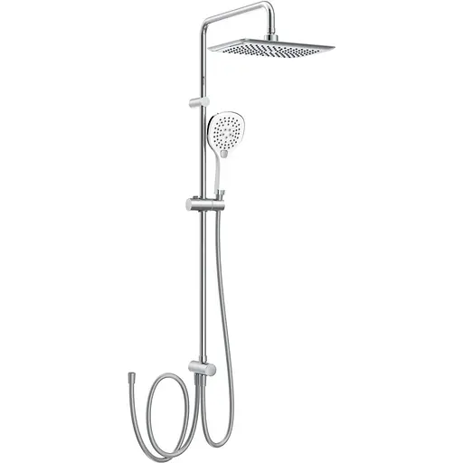 Душова система без змішувача Imprese Bila Desne верхній душ 298x208 мм, ручний душ 127 мм хром T-00301SQ, Хром - фото 1