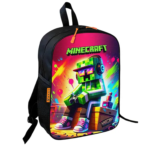 Рюкзак школьный Minecraft - Крипер с джойстиком, 36×27 см для мальчиков (01749)