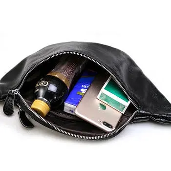 Шкіряна бананка Tiding 8.5х12х30 см sum0025647 - фото 2