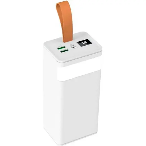 Портативний зовнішній акумулятор XO PR130 40000mAh PD 20W+USB QC22.5W (Білий) - фото 5