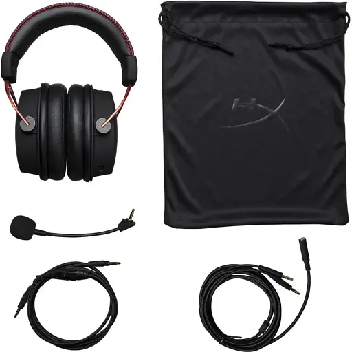 Гарнитура игровая HyperX Cloud Alpha mini-jack/dual 3.5 мм 1.3м/2 м черно-красная - фото 5