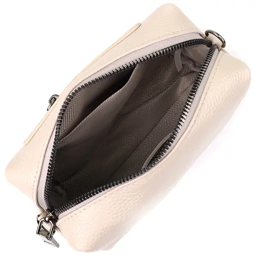 Компактная женская сумка Vintage с декором из натуральной кожи 17х11х8 см sum0027589 - фото 7