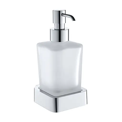 Дозатор для рідкого мила Bemeta Solo настінний скло 139109042, Білий - фото 1