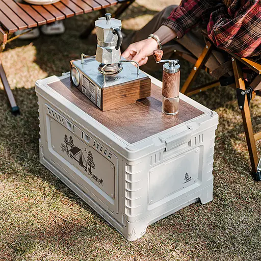 Туристичний складний контейнер ящик Naturehike CNH22SN019 50л (Світло-сірий) - фото 8