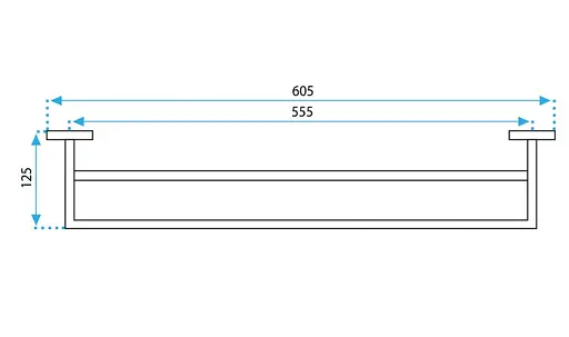 Вішалка подвійна для рушника Rea Erlo 02 brushed gold REA-06909 Золотий - фото 6