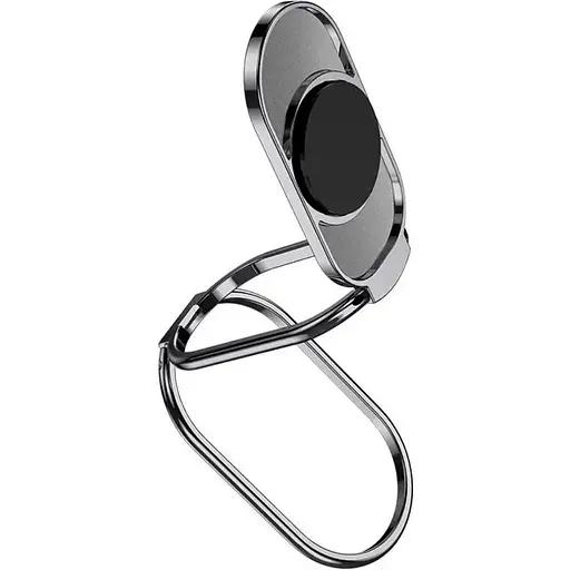 Настольный держатель Hoco PH36 Emma подставка кольцо черный металлик - фото 1