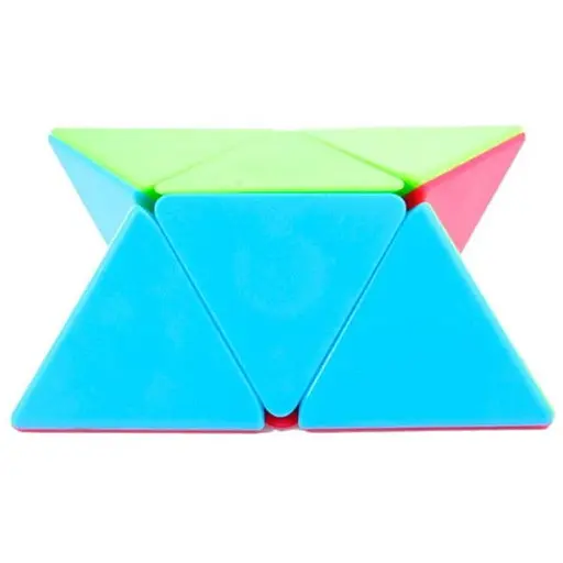 Кубик QiYi Пирамидка Рубика 2x2 без наклеек (QiYi Pyraminix 2x2 color Stickerless) (0180) - фото 2