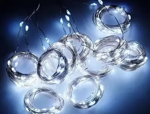 Гірлянда штора 300 LED діодів 8 режимів миготіння, 3 х 3 м, Холодний / білий колір (00302)