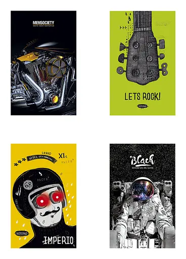 Зошит для записів 4 шт. Зошит Школярик у лінію В6 80 арк. 715 4823088203035 - фото 1