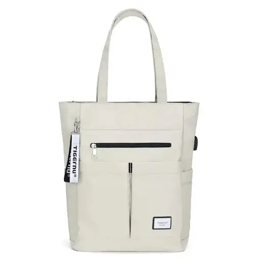 Міський стильний жіночий сумка-рюкзак Tigernu T-S8632 14.6 л з відсіком для ноутбука до 15.6" та USB White (18193) - фото 3