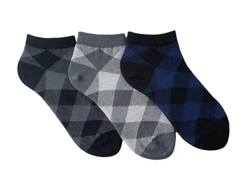 Набор носков в коробке с ромбом короткие бесшовные дышащие качественные ORGANIC cotton JILL ANTONY - фото 1