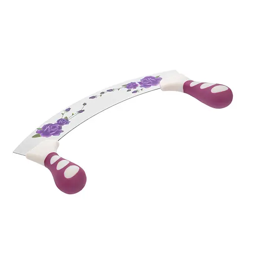 Нож для нарезки сыра и масла с двумя пластиковыми ручками 24х4.5 см, Kitchen Master Белый 85720 - фото 3
