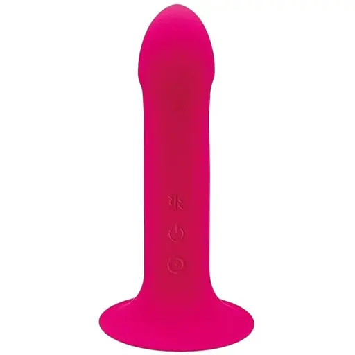 Ділдо з вібрацією Adrien Lastic Hitsens 2 Pink, відмінно для страпону, макс діаметр 4 см, довжина 17,2 см