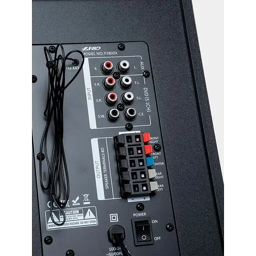 Акустична система F&D F-3800X 5.1 Black - фото 8