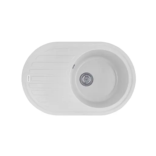 Кухонна мийка гранітна Kroner KRP Komposit GRA-7750 CV027419, Сірий - фото 1