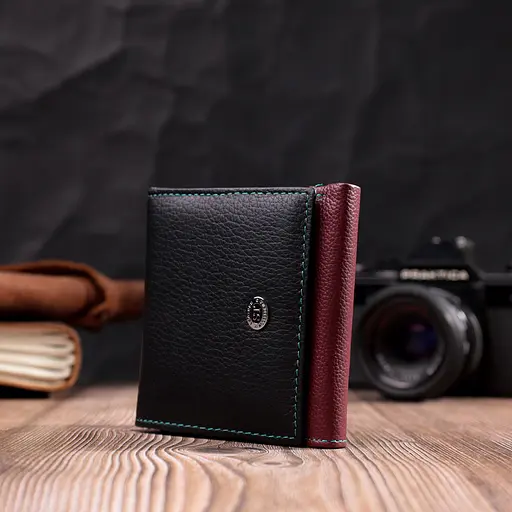 Кожаный женский кошелек ST Leather 10х9.5х1.5 см acs0028419 - фото 6