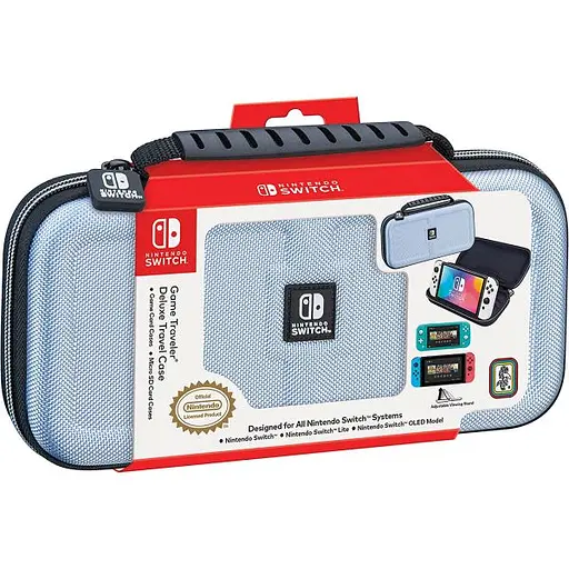 Чехол Deluxe Travel Case (Sky Blue) (Nintendo Switch, Switch Lite, Switch OLED model) - фото 7