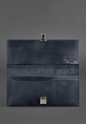 Шкіряний тревел-кейс Journey 2.0 синій - фото 3