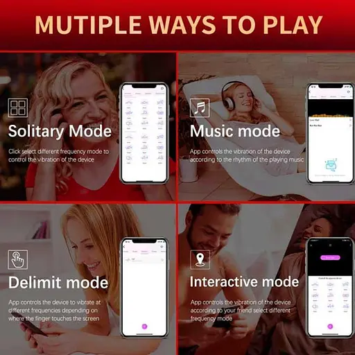 Смарт-вибратор Love Spouse в трусики для женщин с аккумулятором 80 мм USB красный - фото 8