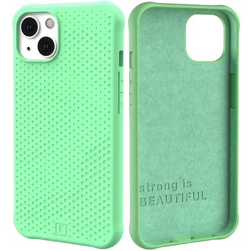 Оригинальный противоударный силиконовый чехол UAG DOT Silicone для iPhone 13 Spearmint (11317V317777) - фото 10