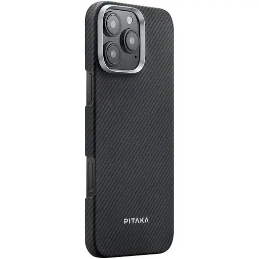 Чехол-накладка Pitaka Ultra-Slim Case Classic Twill 600D Black/Grey для iPhone 16 Pro Max - фото 2