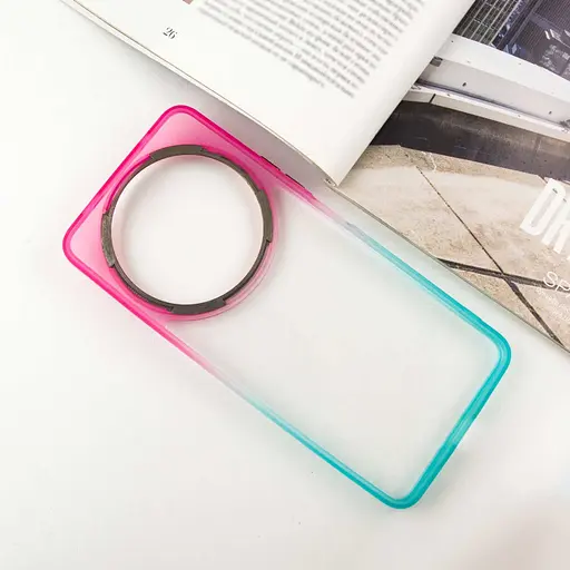 Чохол Epik TPU+PC Fresh sip series для Xiaomi Redmi A3 Бірюзовий/Рожевий - фото 3