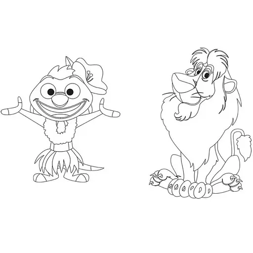 Раскраска "Игра с цветом. Король Лев" Ранок 1426001 Disney Малыш, 12 страниц - фото 2