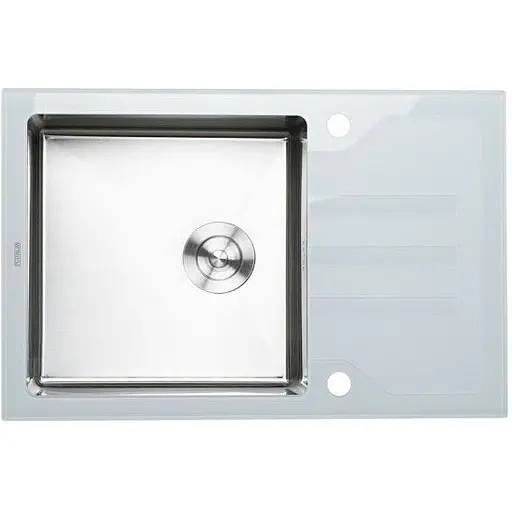 Кухонная мойка Platinum HANDMADE WHITE GLASS (SP000034807) - фото 1