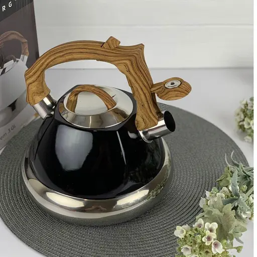 Чайник Edenberg EB-8823 з нержавіючої сталі для індукційної плити 3 л чорний - фото 3