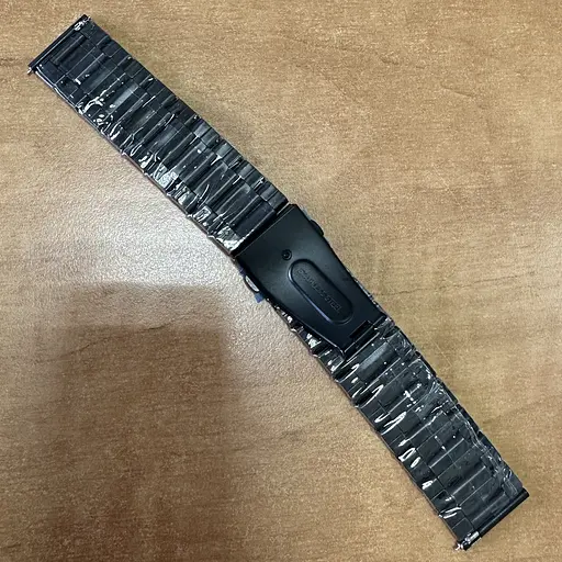 Ремешок металлический черный размер 24 - фото 3