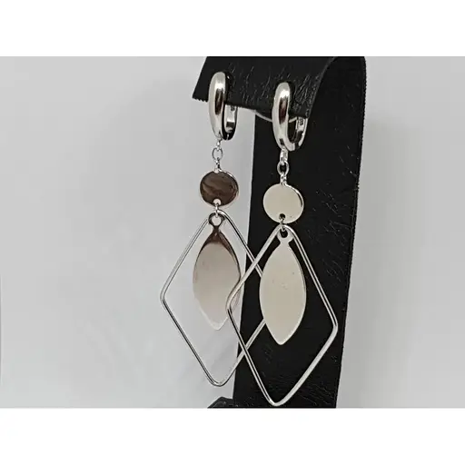 Серебряные серьги Диама. 20011956095 - фото 3