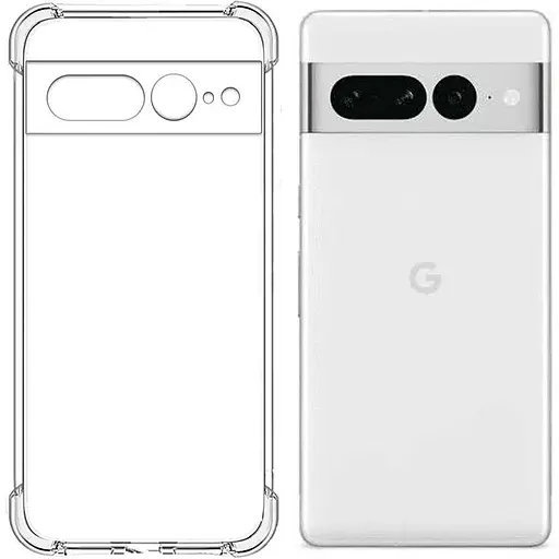 TPU чохол Getman Ease logo посилені кути Full Camera для Google Pixel 7 Pro Безбарвний (прозорий)