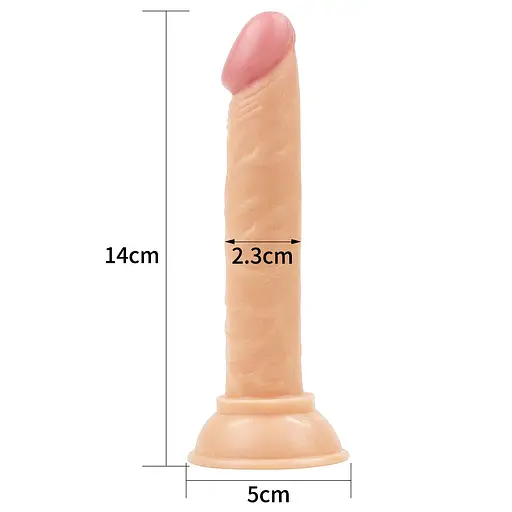 Фалоімітатор LoveToy Enduro Blaster Realistic Dong 14 см тілесний - фото 5