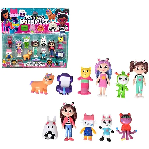 Набір ігрових фігурок Gabby's Dollhouse Ляльковий будиночок Габбі 11 шт.  - фото 3