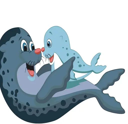 Набор для росписи по номерам Морские котики, Strateg, 30x30 см, ES069