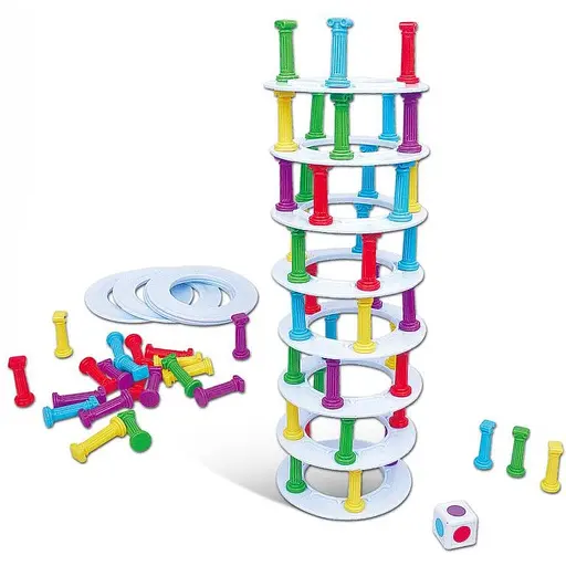 Настольная интерактивная игра Ummi 707-59 «Рушащаяся башня» (синяя) - фото 1