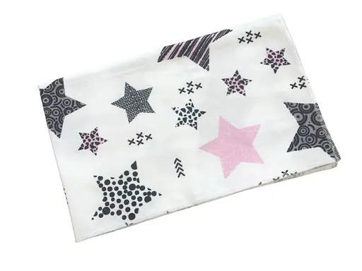 Пеленка фланель Moontime "Звезды розовые" - фото 1