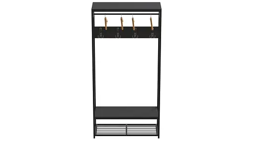 Вішалка модульна підлогова Треліс 15 180x90x38 чорний ДСП Сосна Кембра 16мм FRD-104366 - фото 4