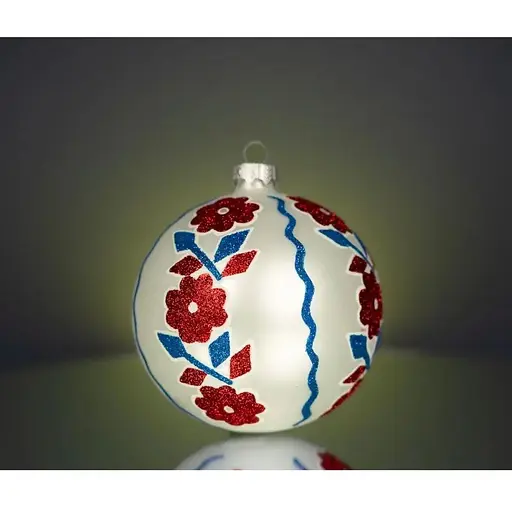 Набір ялинкових прикрас Різдвяні історії Код нації: Луганщина 3 кулі скло (4820001107227) - фото 5