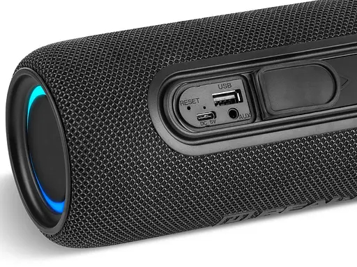 Портативна колонка Real-El RX715 10W Bluetooth TWS, RGB, Black - фото 5