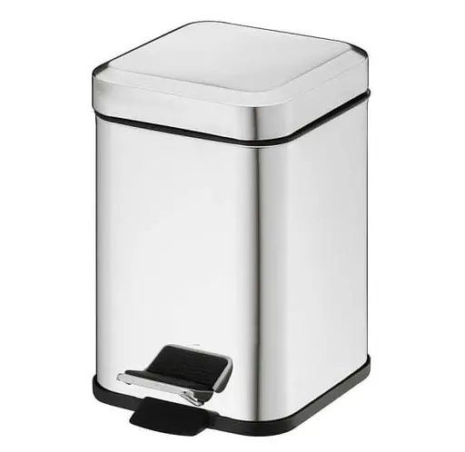 Відро для сміття Gedy Argenta з педаллю 5 л (2309-13) Хром - фото 3