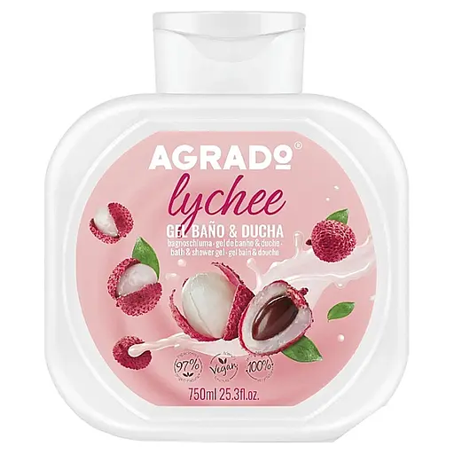 Гель для душу і ванни Agrado Lychee Bath&Shower Gel Лічі 750 мл