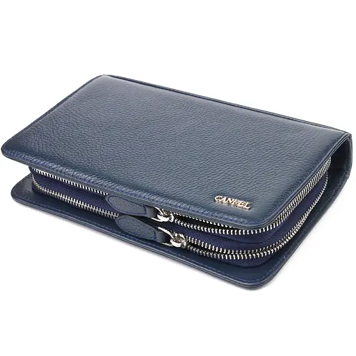 Барсетка кожаная мужская Canpellini 21,5х13,5х4 см sum0022447 - фото 3