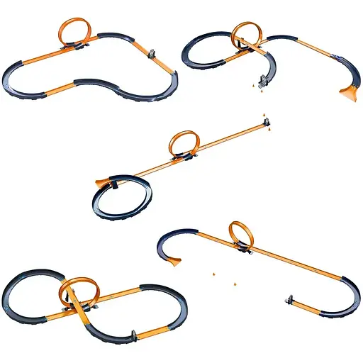 Трековий набір з машинкою на радіокеруванні Hot Wheels Speed Challenge 1:64 (HXX45) - фото 3