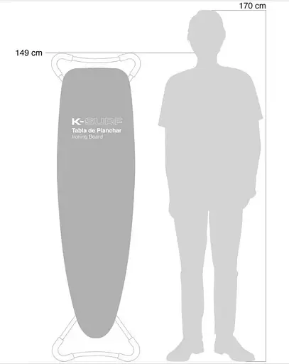 Гладильная доска Rolser K-Surf Black Tube Plata (K07002-1029) - фото 9